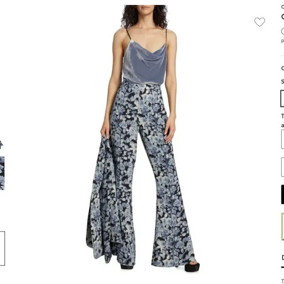 NWT NEW Cinq a Sept Claire Floral Pants - Size 8